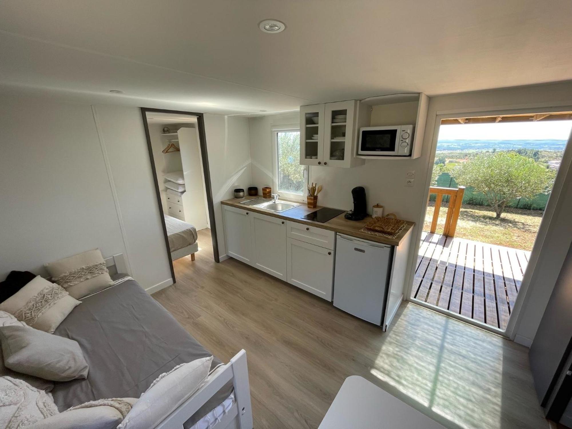 Mobil-Home En Pleine Nature A 3 Mins Du Lac Du Salagou Avec Vue Panoramique Lacoste  Extérieur photo